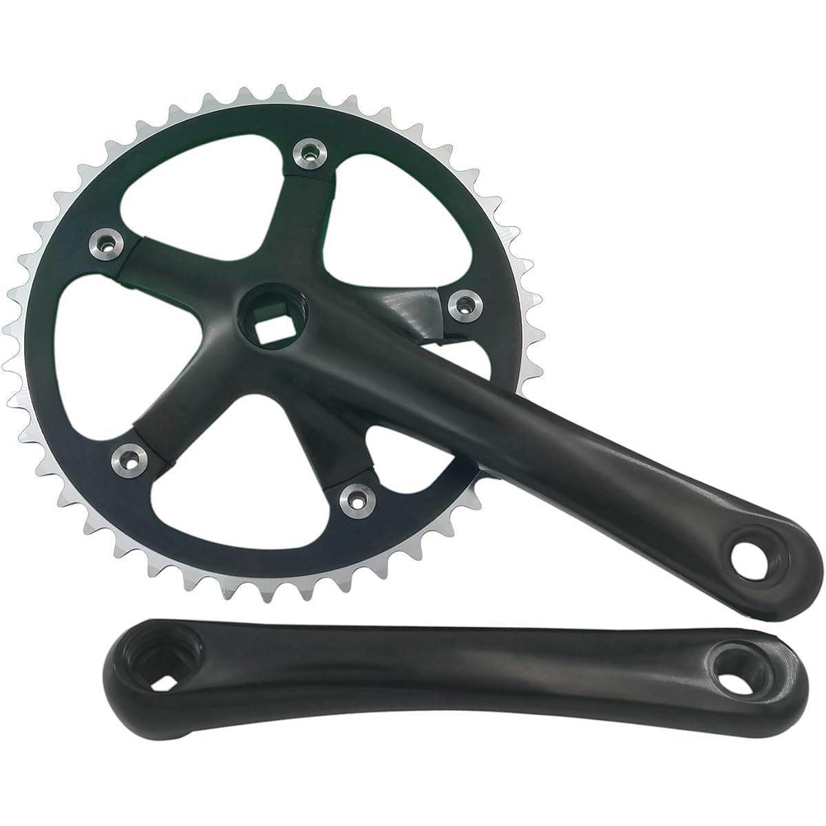 WEERAS Urban Folding Bike Crankset Single Tooth Disc 44T 130BCD 170mm Crankset is suitable for most single speed bicycles.