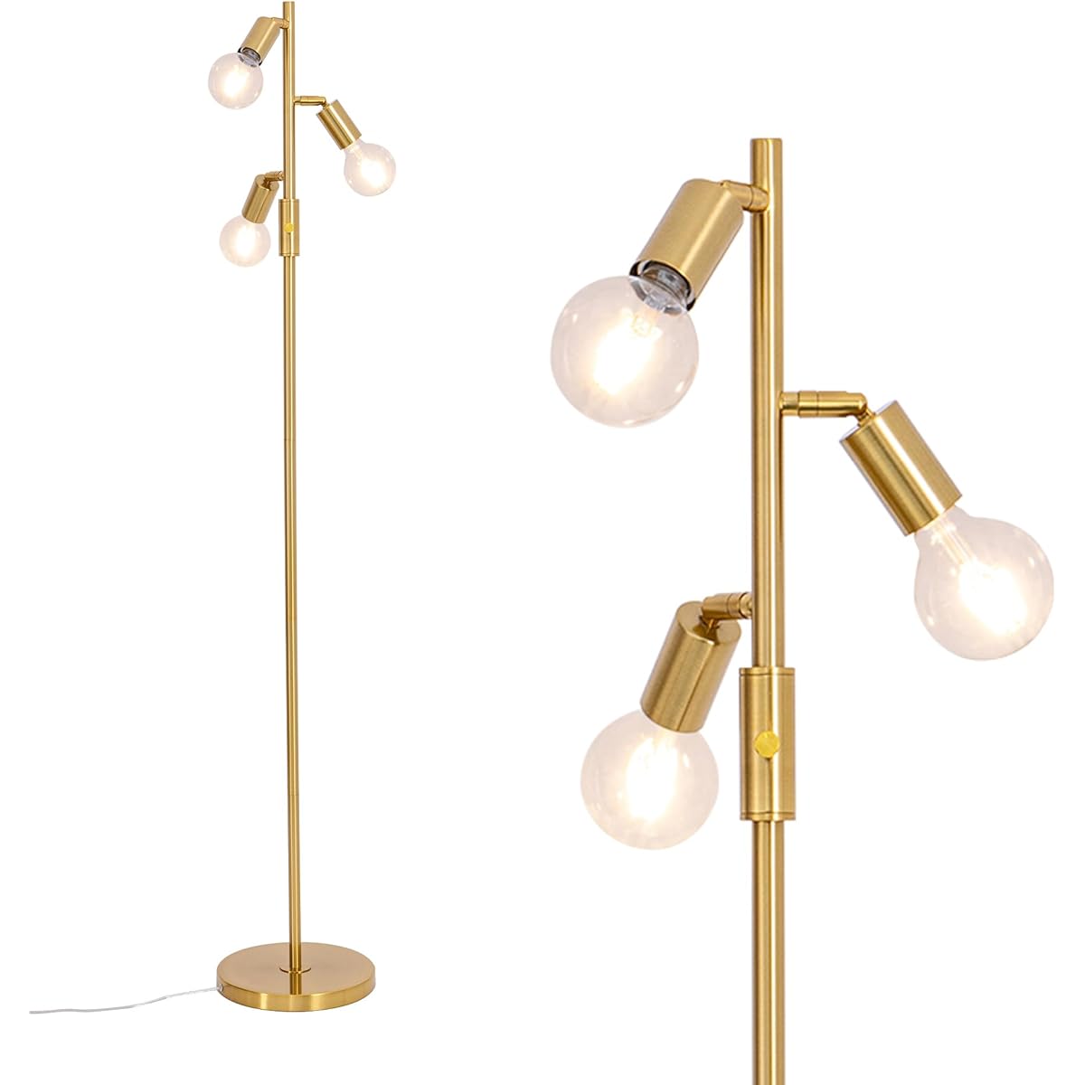 Chende Floor Light, 3 Lights, Floor Lamp, Indirect Lighting, Bedroom, Bedside Lighting Fixture, Stand Light, Lighting Stand, TV, Stylish, Living Alone, Scandinavian Floor Stand Light, Living Light, Desk Lamp, Light Stand, For Dining, For Dining Table, Li