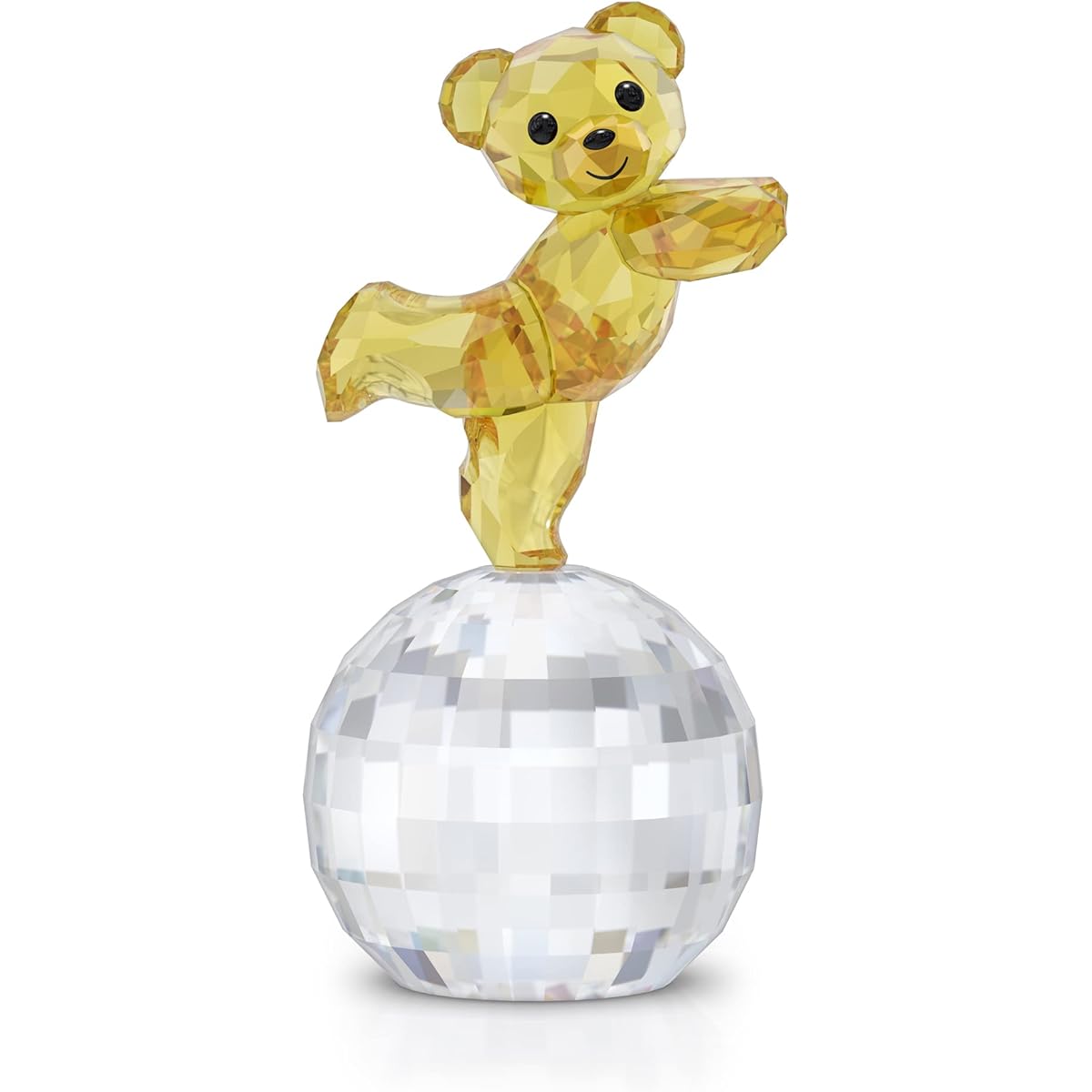 SWAROVSKI Chris Bear Disco Ready Figure Bright Yellow Crystal Part of the Chris Bear Collection