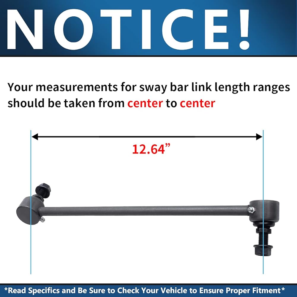 Detroit vehicle axis -Front and rear swab link 2011-2014 Hyundai Sonata L4 2.4L Not for non -hybrid -sports suspension.