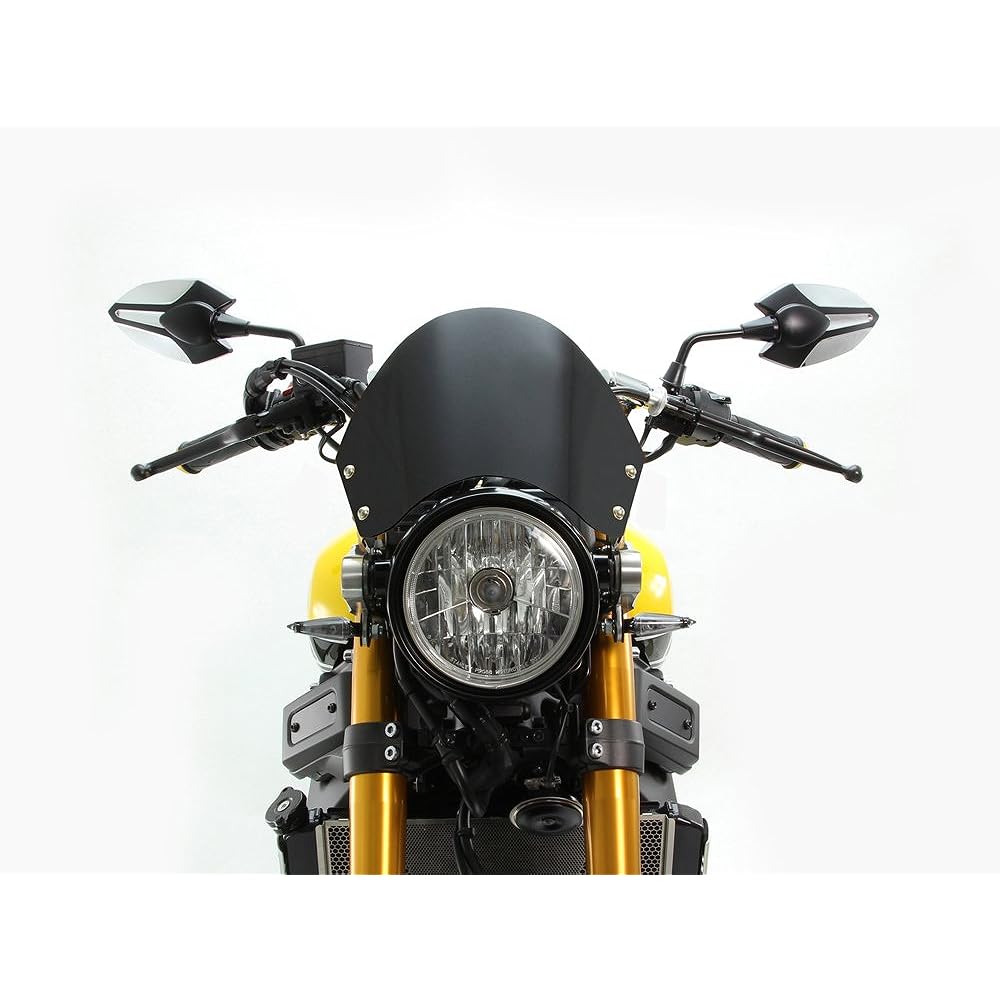 HURRICANE Front Visor CAFÉ Style Aluminum Black XSR900 HA6109 Screen