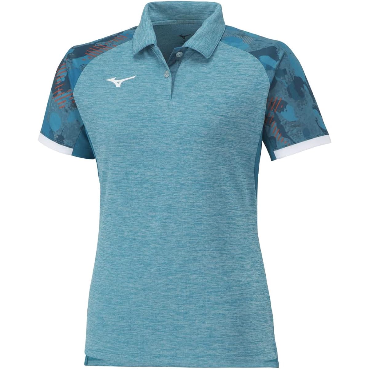 Mizuno 82JAA210 Women's Table Tennis Wear, Game Shirt, Short Sleeve, Polo Collar, Sweat Absorbent, Quick Drying, JTTA Official Approved