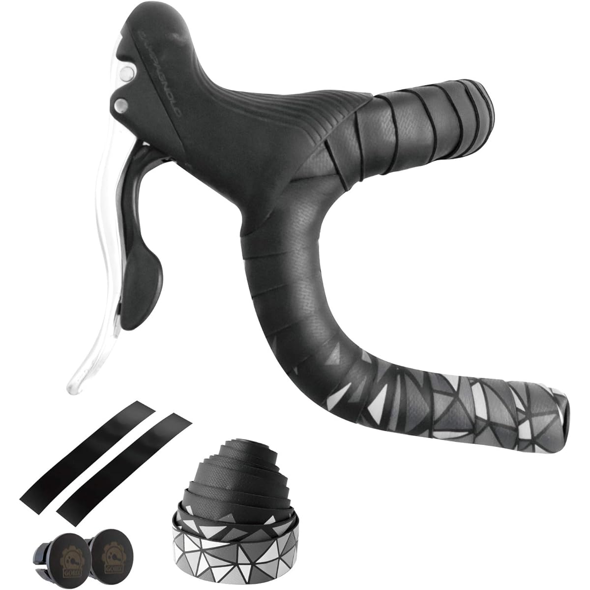 GORIX Road Bike Bar Tape (GX-BARA) Rose Pattern Bicycle Tape Shock Absorption Grip Simple Design