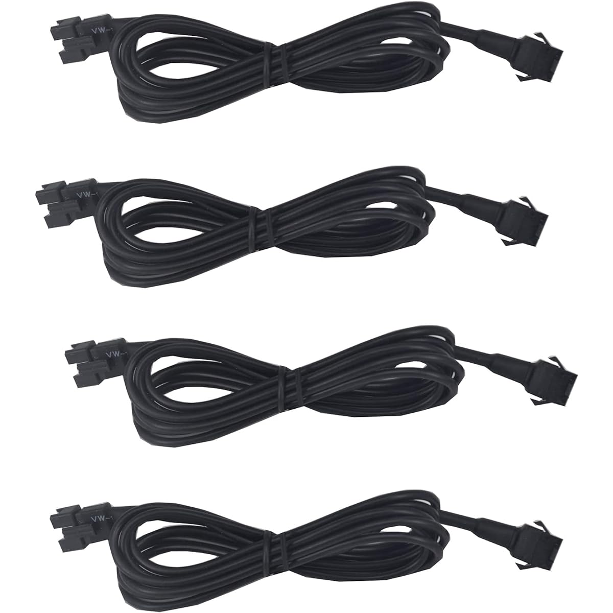 NBWDY 4 pieces 60 inches/150cm RGB LED Lock Lock Lock Extended Cord Set Neon Accent atmosphere Light Power extender LED motorcycle ATV car light neon strip lock light kit