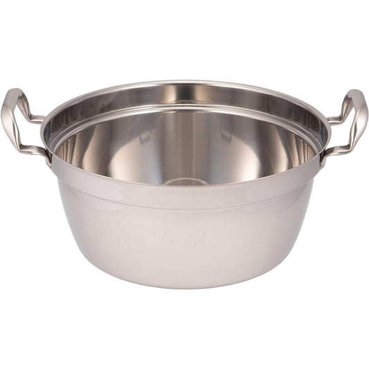 Endo Shoji Commercial Power Denji Yen Pot 36cm IH Compatible Stainless Steel Made in Japan AEV1436