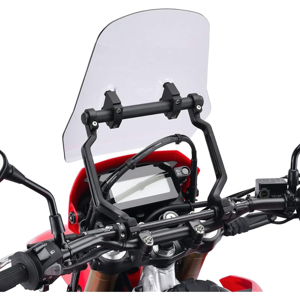 ZETA Explorer Windshield Handlebar Brace Mounted Type Standard Screen Type (For Handlebars with Brace) ZE70-5011