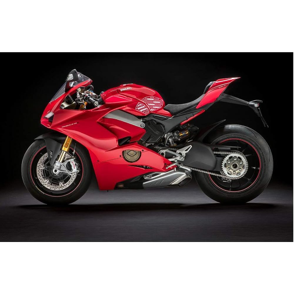 STOMPGRIP Traction Pad Tank Kit VOLCANO Clear Panigale V4/V4 S/V4 Special 18 55-10-0148