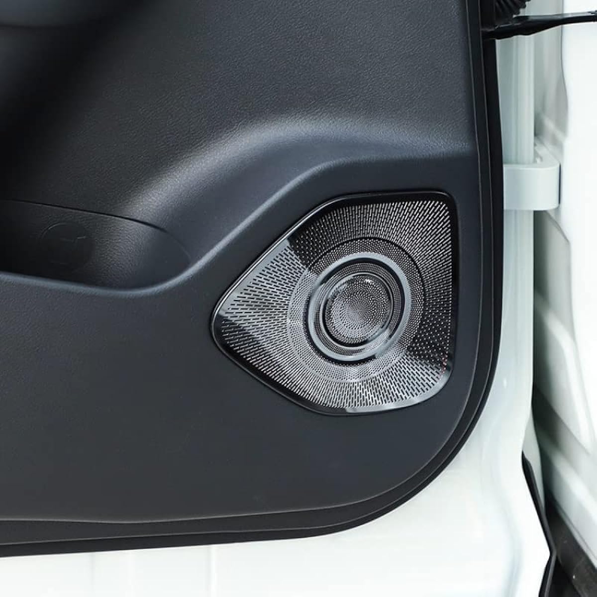 Onami 22X-TR21-BK NISSAN X-TRAIL T33/SNT33 Stainless Steel 4P for Nissan X-Trail Speaker Cover, Door Speaker Ring, Interior Panel, Interior Parts, Black