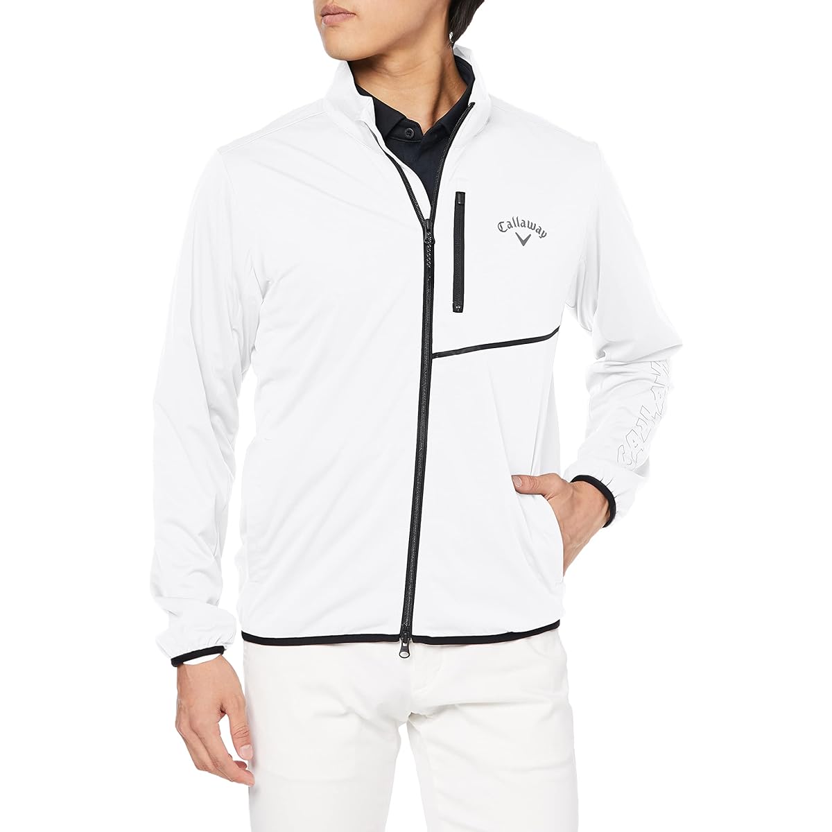[Callaway] Men's Full Zip Blouson (Star Stretch: High Stretch, Water Repellent, Windproof, Breathable) / Outerwear Golf / C22215100