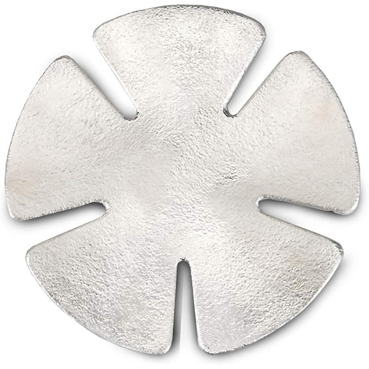 Nousaku Bendable Tincry - Five Leaves Large Silver Diameter 20cm x Height 0.2cm 100% Tin Case Made in Japan 501440