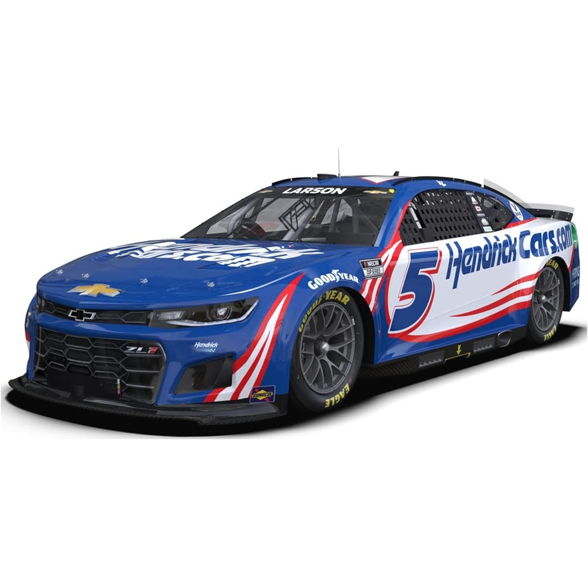 Salvinos J.R Model 1/24 NASCAR 2022 Camaro ZL1 Hendricks Motorsports "Kyle Larson" Plastic Model SJMHMC2022KLP Molding Color