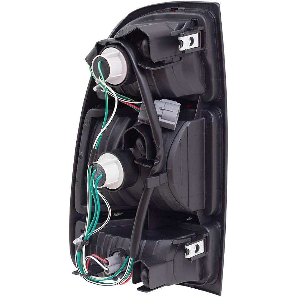 BROCK replacement driver and passenger seat tail lamp Amber red clear lens 2000-2006 Tandra pickup truck 815610C010 815510C010