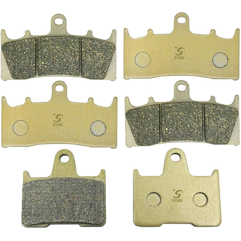 SYUU Motorcycle Replacement Front Rear Brake Pads Suzuki GSXR 1000 2001-2002 GS 1200 2001 GSX 1400 2001-2007 FA188F FA254R