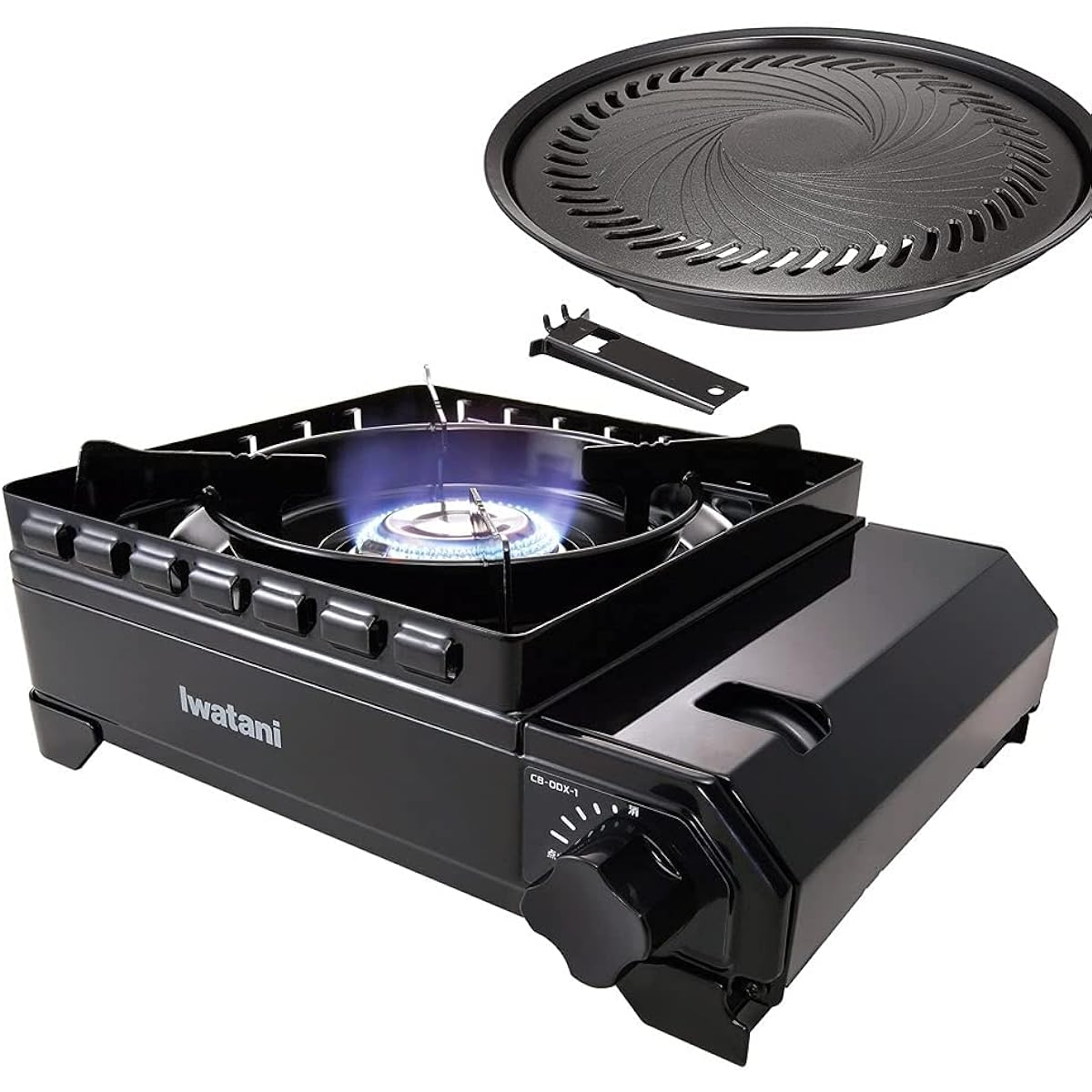 IWATANI Iwatani Cassette Fu Tough Maru CB-ODX-1 Cassette Stove & Yakiniku Plate CB-A-YPL 2 Piece Set