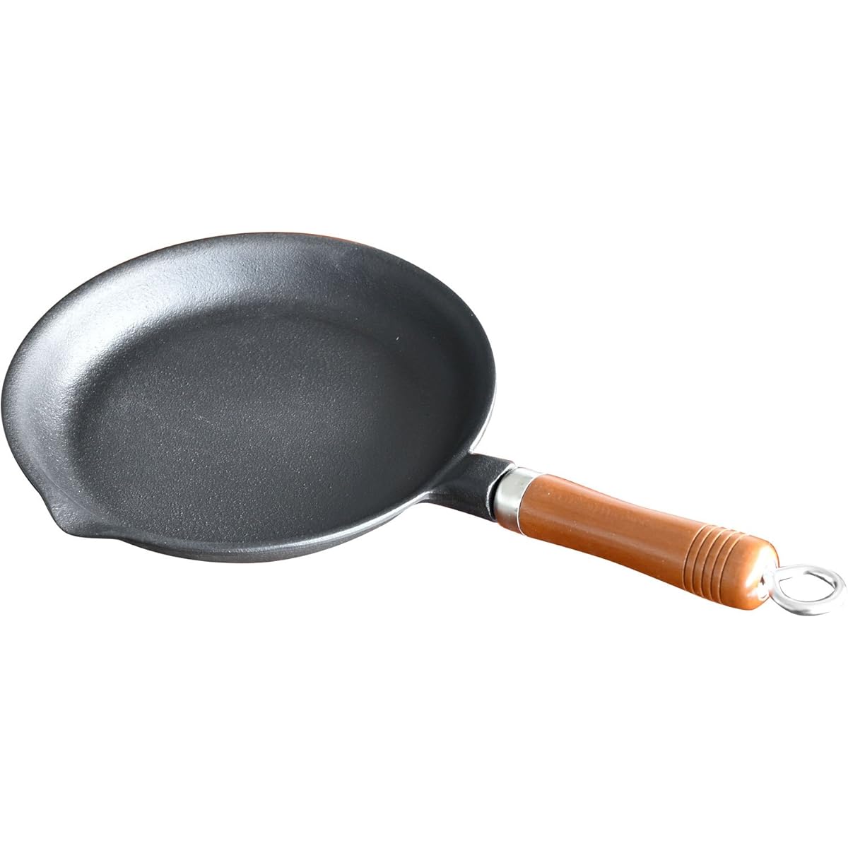 Nambu Ironware Frying Pan with Wooden Handle Made in Japan Iron Casting
