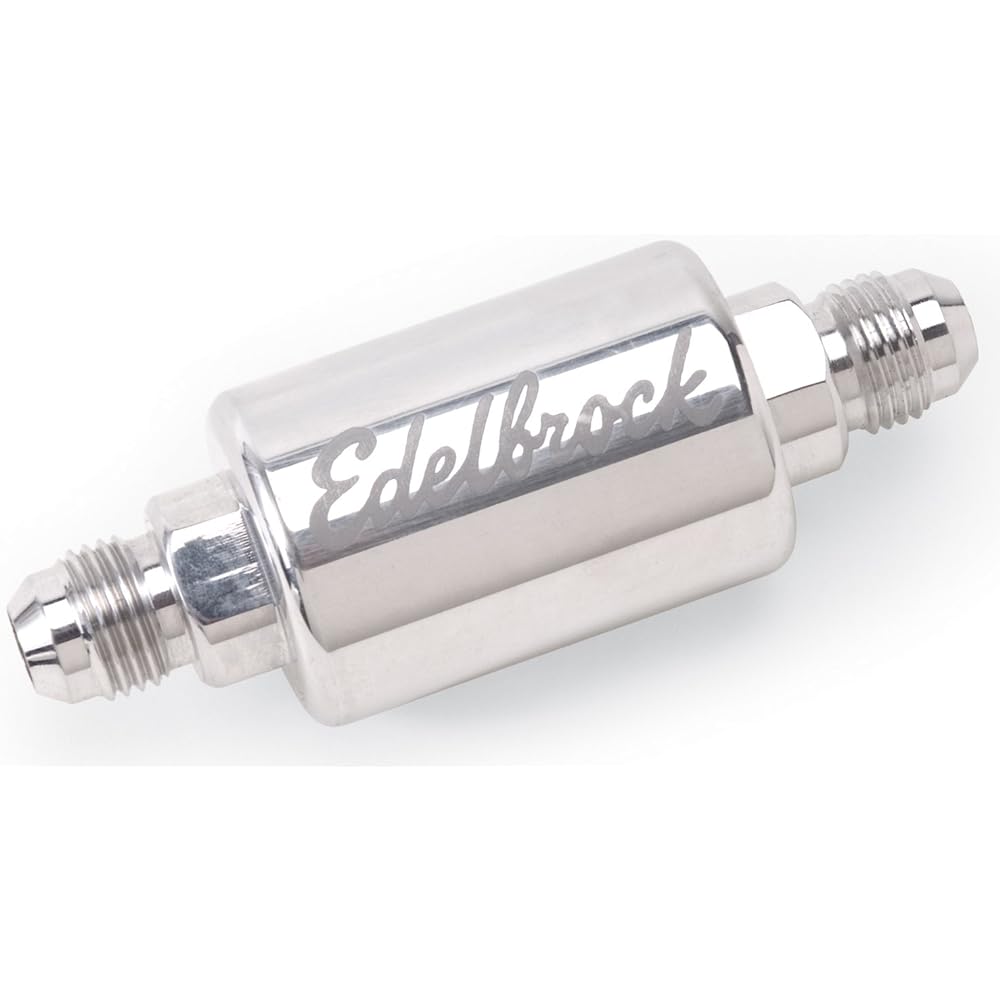 Edelbrock 8129 Polished aluminum fuel filter