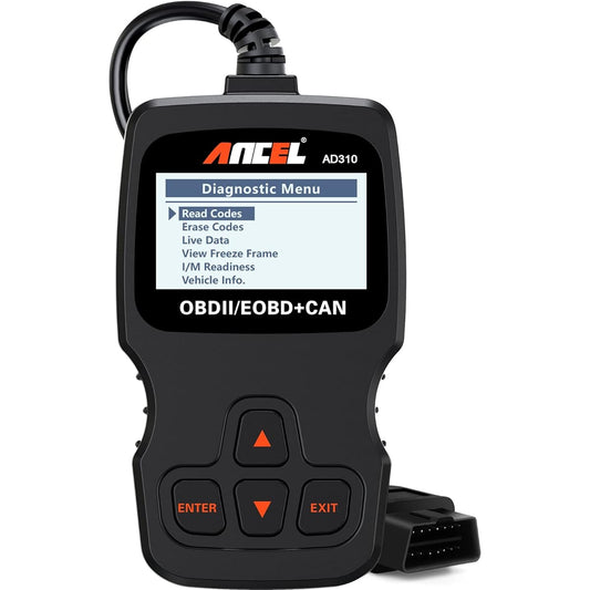 AD310 OBDII Scan Tool Car Engine Failure Diagnostic Code Leader CAN Diagnostic machine (black)