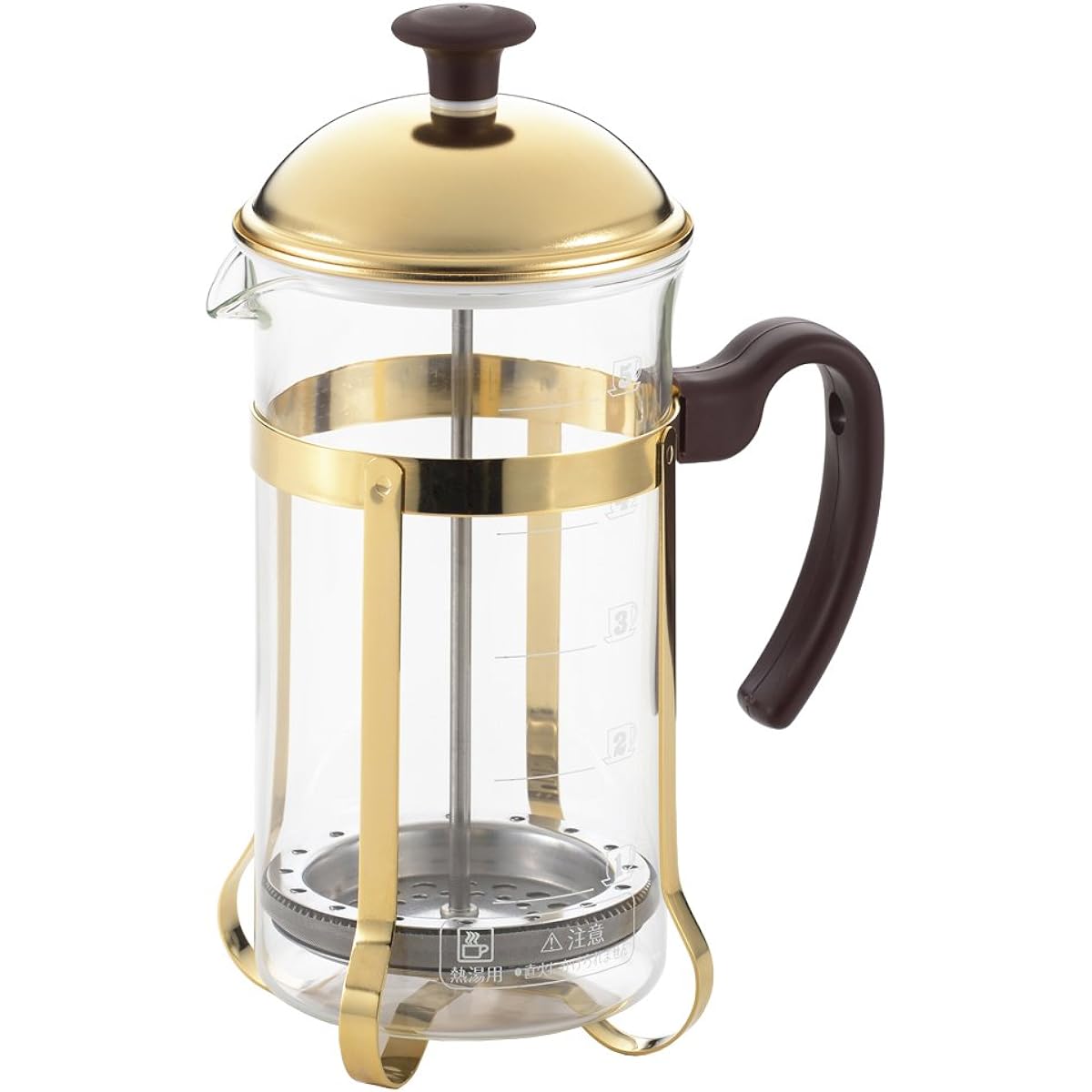 Yoshikawa Coffee Press & Tea Server 750ml Gold Brownie SJ2226