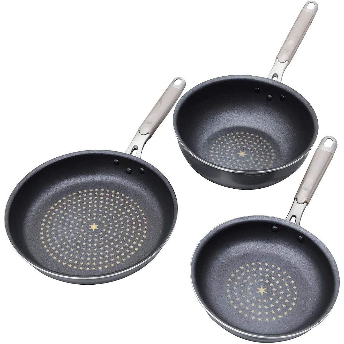 Diamond coated frying pan [not compatible with IH]