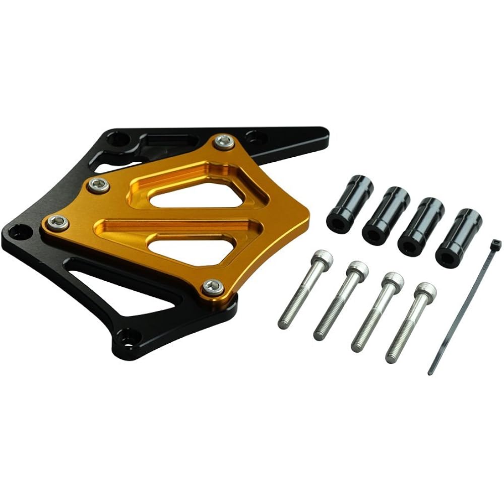 POSH Motorcycle Supplies Sprocket Cover Black/Gold CB400SF V-TECH2/3 CB400SB (SUPER BOL D'OR) 051201-46