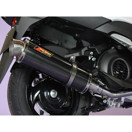 Realspeed Yamaha Axis Z (SEJ6J) *O2 sensor compatible bike muffler Cougar Stainless steel black color muffler RSP-CGA-202