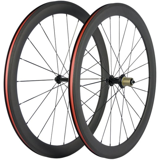 Super Team Road Wheelset 50-23 700C Clincher (No Logo)