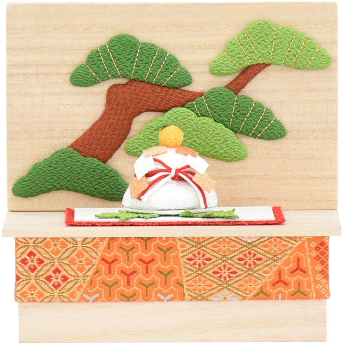 [Hasegawa of the Buddhist altar] Room ritual Seasonal decorations Crepe Seasonal Shitsurai Box New Year Crepe decorations
