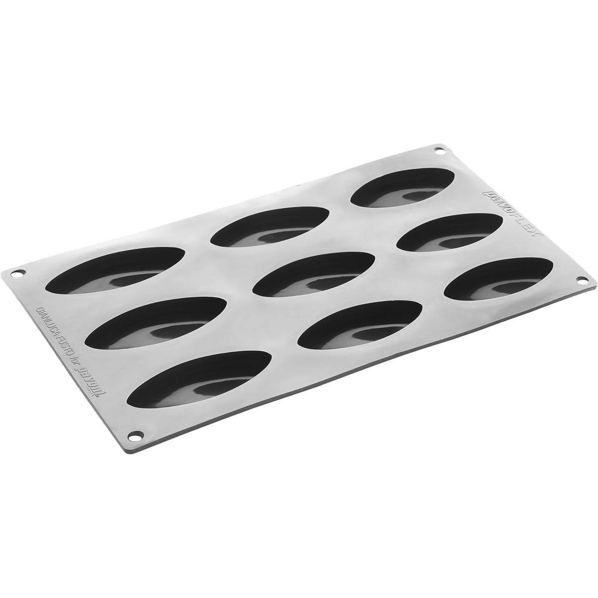 PAVONI ITALIA [Authorized Product] Pavoflex Shell 300x175 9 Holes Platinum Silicone Mold 3D 3D Silicone Mold Confectionery Supplies Chocolate Mold Tart Mold Decoration Oven Microwave Dishwasher Safe Freezer Refrigerator Safe by Gianluca Fusto PX3201