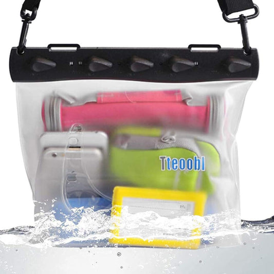 Mercs Tteoobl Waterproof Bag Waterproof Case Pool Bag L Size Shoulder Bag IPX8 Beach Swimming in the River Pool Travel Outdoor Disaster Prevention Essentials Transparent