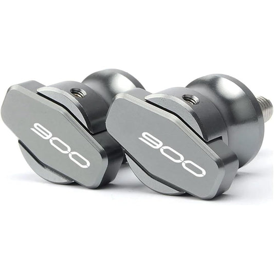 Bike Stand Swing Arm Slider 8mm Motorcycle Accessories CNC Aluminum Swing Arm Spool Stand Screw Slider For Z900 2017 2018 Z900 (Color: Titanium)