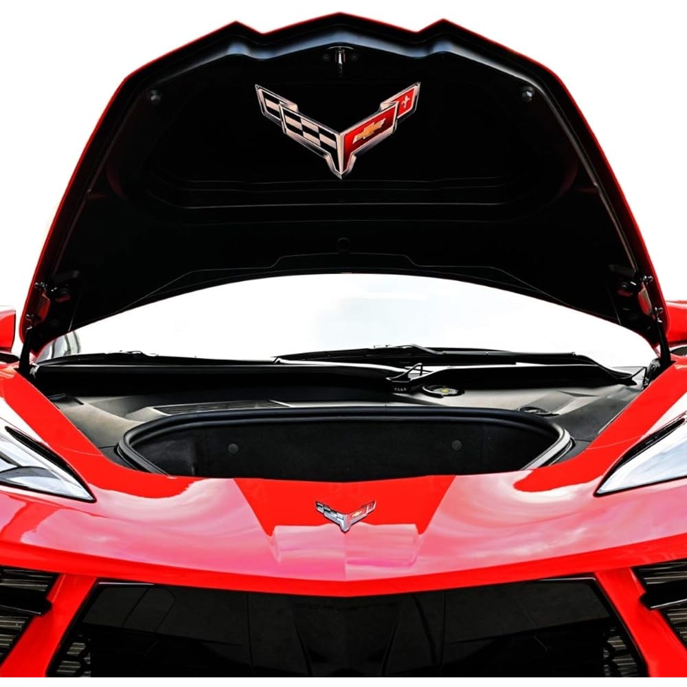 C8 Corvette Trunk Cross Flag Metal Under Rid Frank Emblem Configuring: After 2020