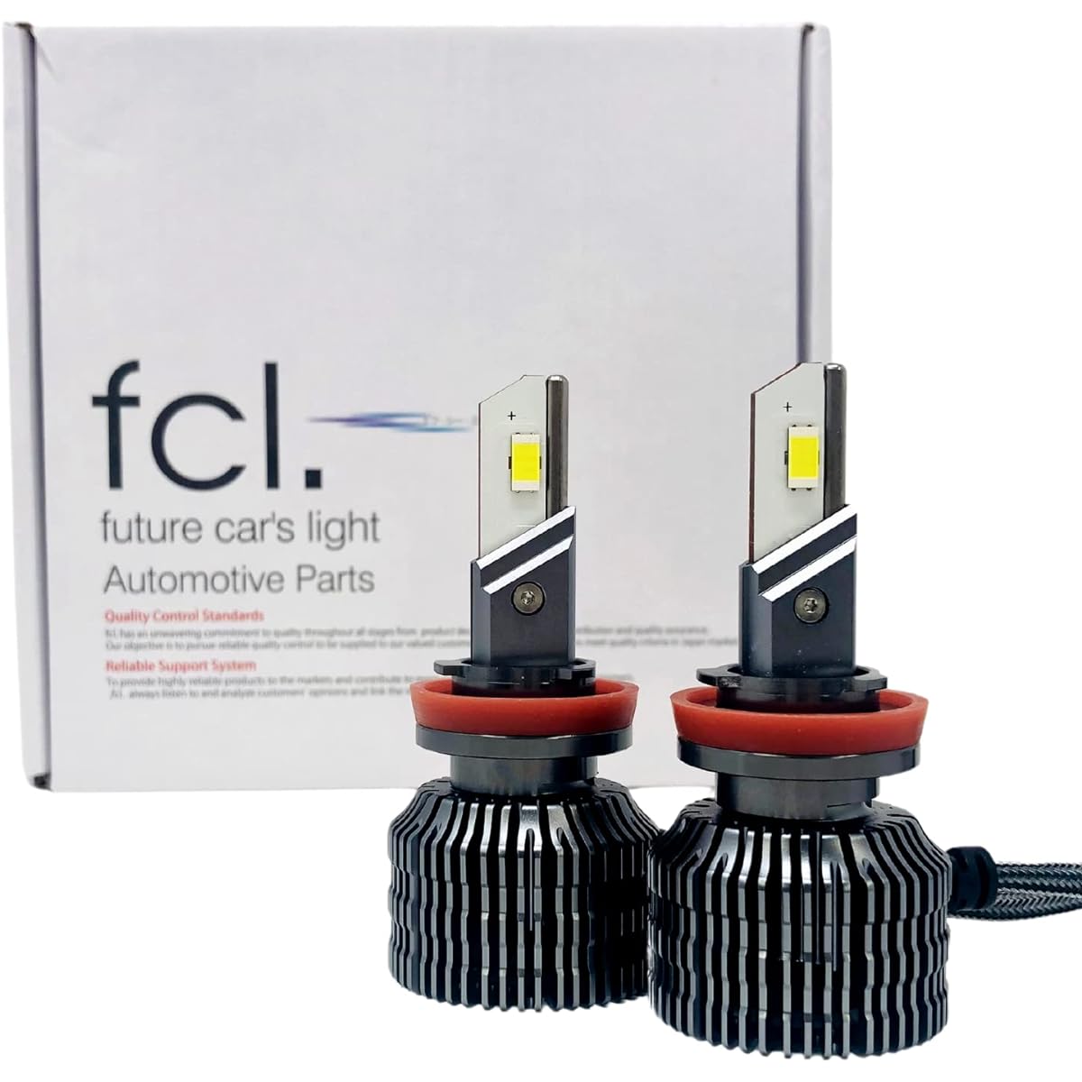 fcl. H8 H9 H11 H16 LED Fog Light Bulb, White, 8,400 lm, Compatible with Vehicle Inspections, 12 V, Compatible with Import Cars, Left and Right 2 Pieces, Legendary Series LED Headlights