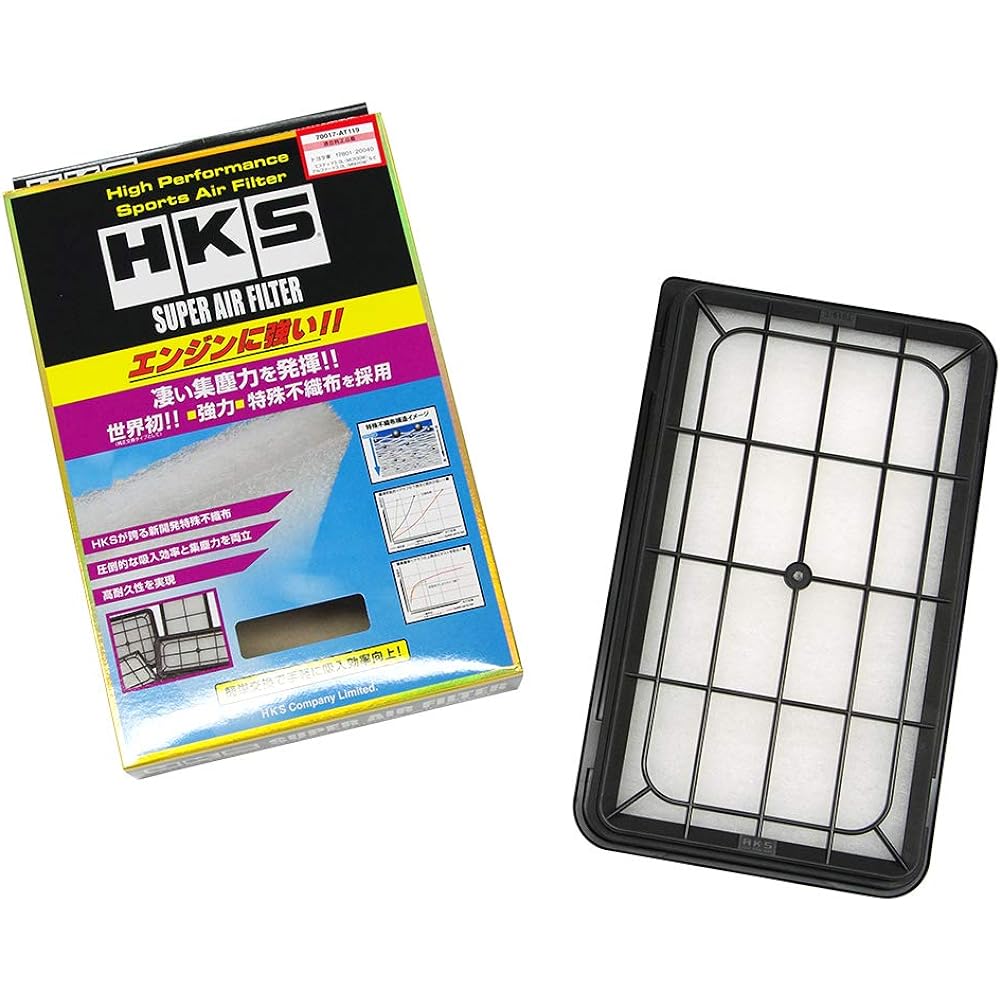 HKS Super Air Filter Alphard MNH10W, MNH15W Estima MCR30W, MCR40W Camry ACV30 Kluger MCU20W, MCU25W Harrier MCU30W.MCU35W, MCU36W, ACU30W, ACU35W 70017-AT119 Air Cleaner 70017-AT119