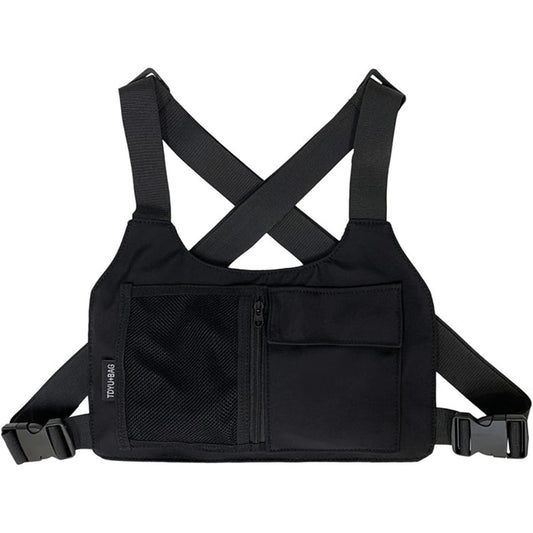 FOIROKASA Chest Bag Climbing Fishing Running Adjustable Vest Men's Radio Harness Outdoor Activities