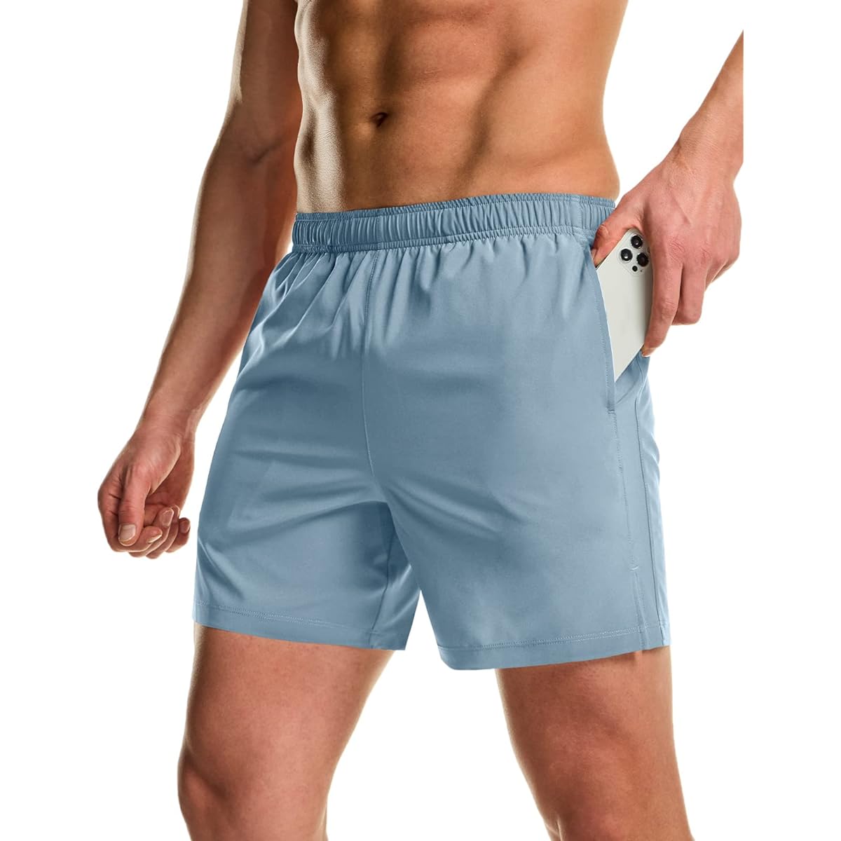 [Tesla] Men's Shorts, Sports [Breathable, Sweat Absorbent, Quick Drying] With Inner Tights, Running, Fitness, Training Shorts, Lanterns