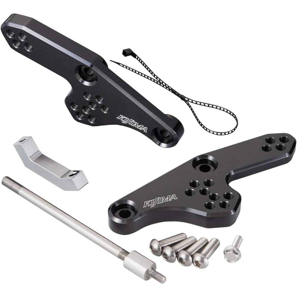 Kijima Motorcycle Bike Parts Step Step Up Bracket CBR250RR(2BK-MC51) Black Anodized HONDA 213-4383B