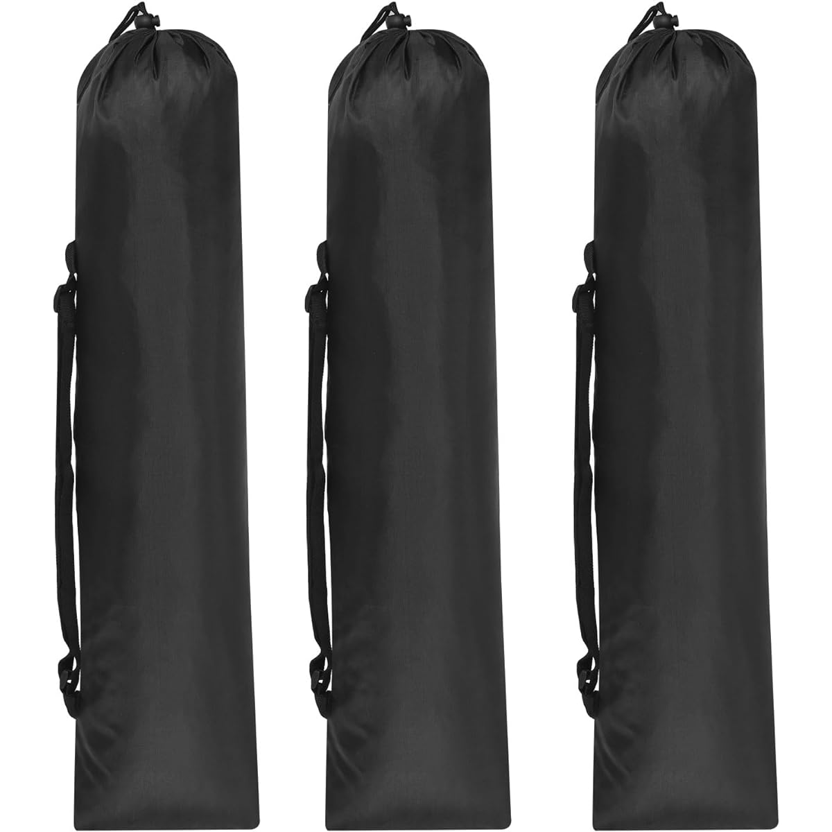 PATIKIL 31x8" Camping Chair Replacement Bag Set of 3 Nylon Folding Camping Chair Carrying Bag Outdoor Camping Tripod Case Bag Black