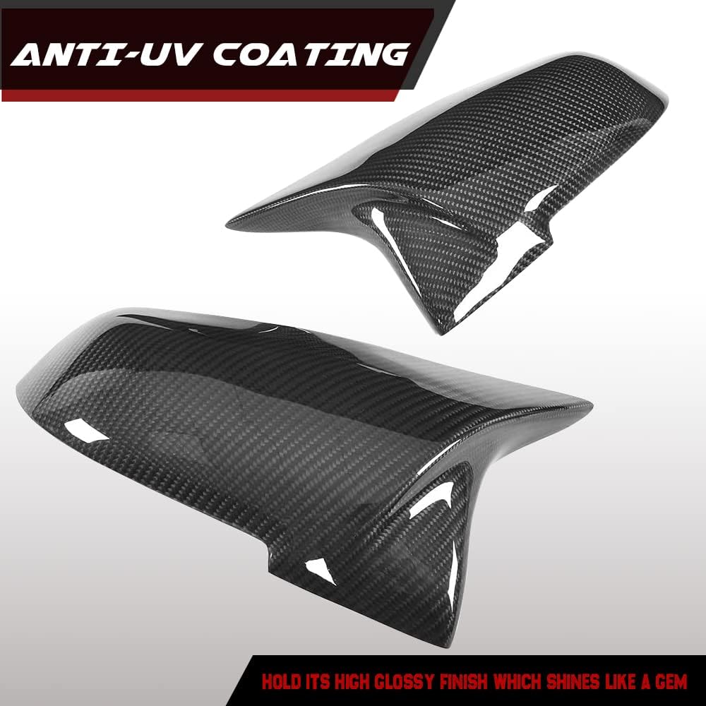 GAOFEILTF Carbon Fiber Mirror Cap Cover BMW F30 F22 F23 F31 F32 F33 F33 F36 F87 M2 X1 E84 Side Door Back Mirror Cap Trim Accessories directly replaced
