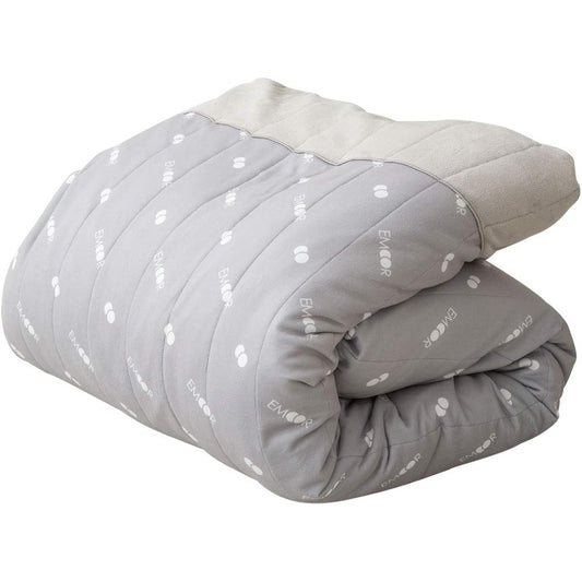 Emur Blanket, Single, Super Warm, 6 Layer, 6 Layer Blanket, Lightweight, Generates Heat, Retains Heat, Quiet, Can Also Be Used as a Cover, Futon, Gray