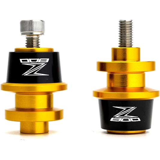 DEMUR Motorcycle M8 Swing Arm Slider Spool 8mm Stand Screw Fit Kawasaki Z 800 Z800 2013 2014 2015 2014 Swing Arm Slider Spool (Size : X Gold)