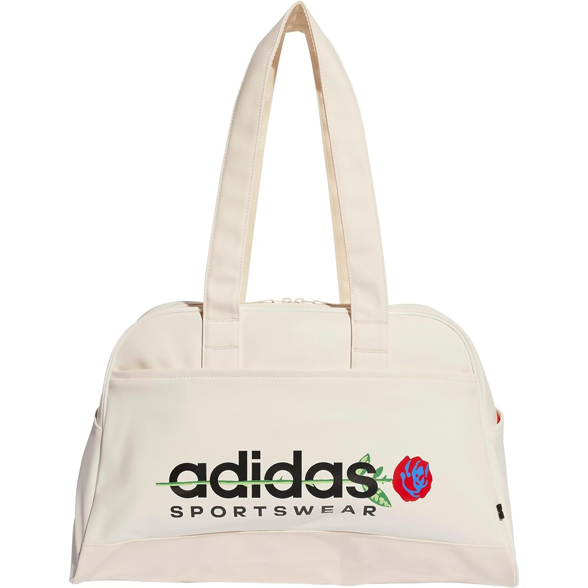 [Adidas] Essentials Flower Bowl Shoulder Bag KNO34 Wonder White/Black/Multicolor (IP9770)