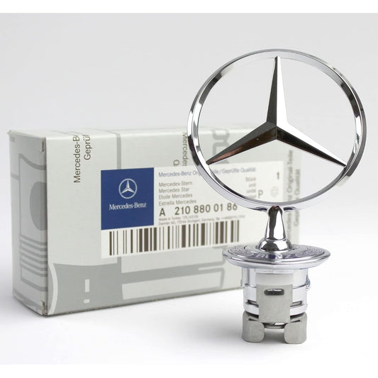 Benz W220 W210 W211 W202 W203 W208/Genuine Bonnet Food Mascot New (210-880-0186)