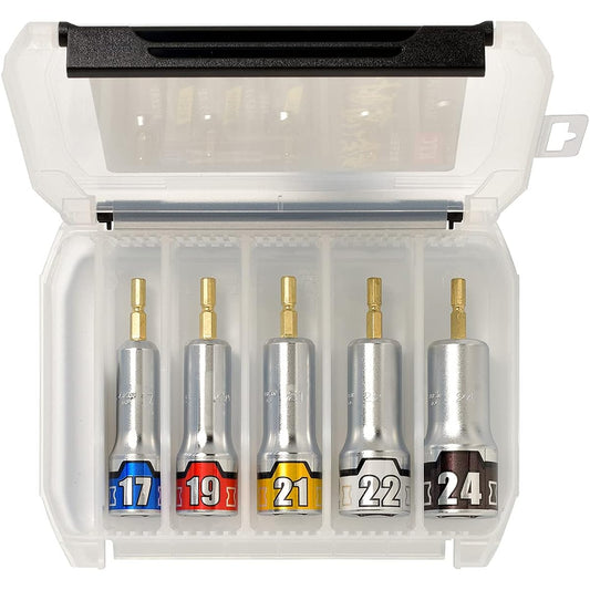 Kyoto Machinery Tools (KTC) Socket Bit Set 5 Pieces (17, 19, 21, 22, 24mm) TBZP635