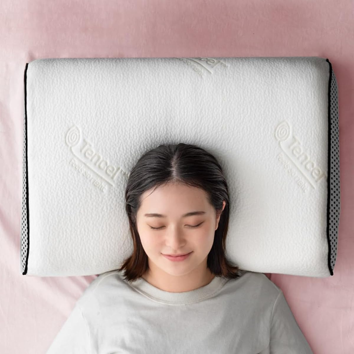 [Sleeping Princess Pillow] Unique Structure Pocket Coil & Memory Foam Pillow Height Adjustable Breathable 4D Mesh Washable Cover Antibacterial Dust Mite Resistant Odor Resistant Pillow Pillow Mother's Day Present Gift 17800153(91442)