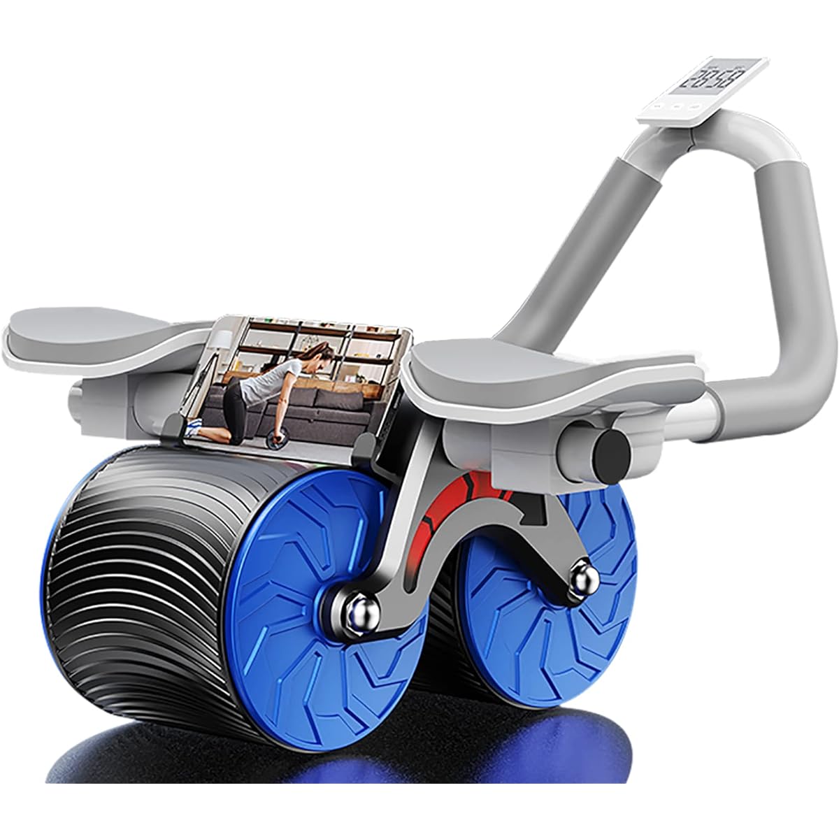 Abs Roller [2023 New Model] Automatic Rebound Abs Roller, Quiet Abs Training Equipment, High Durability, Muscle Training Goods, Exercise Roller, Stretching, Core Diet Equipment, Ab Roller