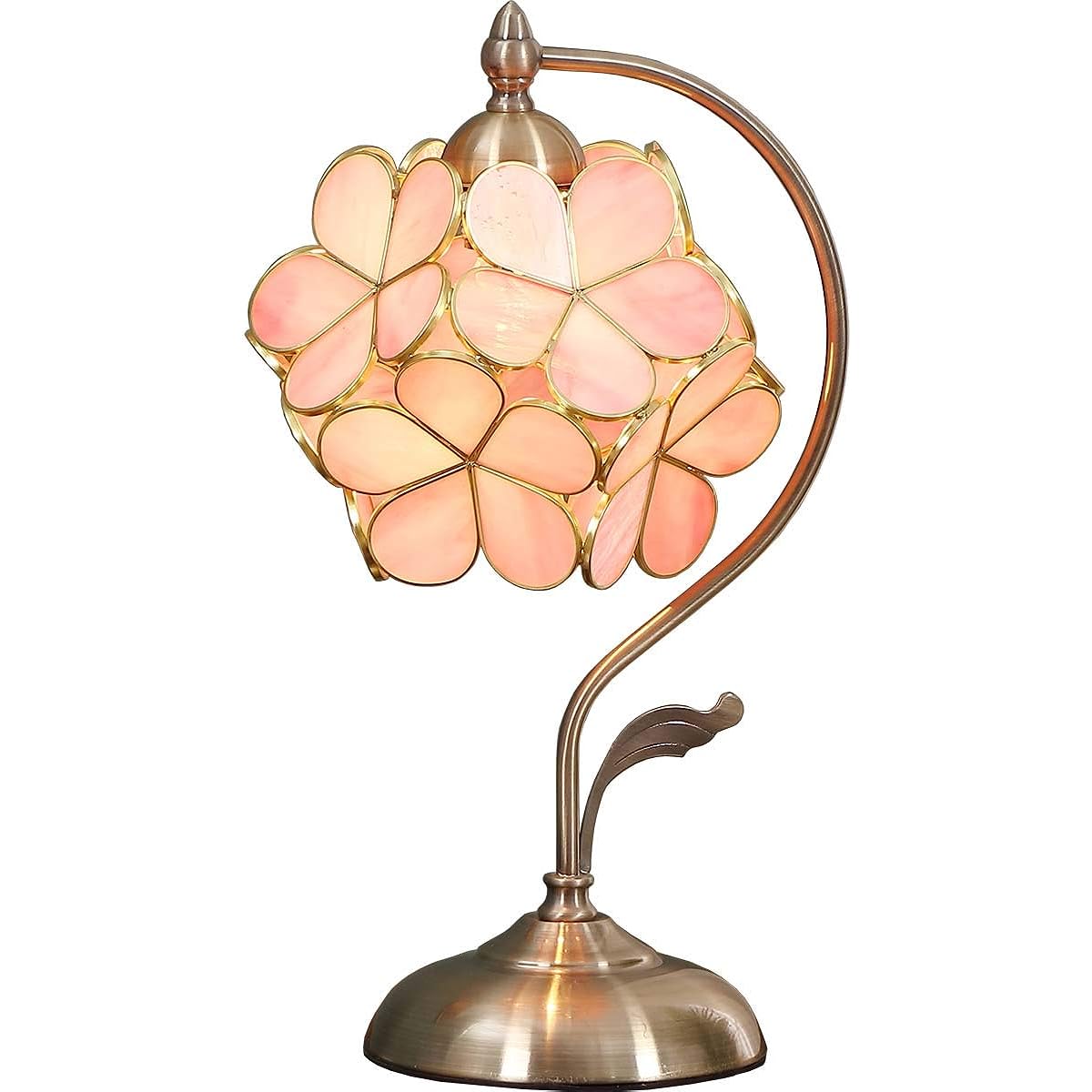 Stained Glass Table Lamp Table Light Stand Lamp Stand Light Antique Retro Stylish Tiffany Stained Lamp Living Room Bedroom Scandinavian Bedside Mother's Day Birthday Wedding Gift Bed Light Present Tabletop Vintage Lamp Stand Lighting Cherry Blossom LED C