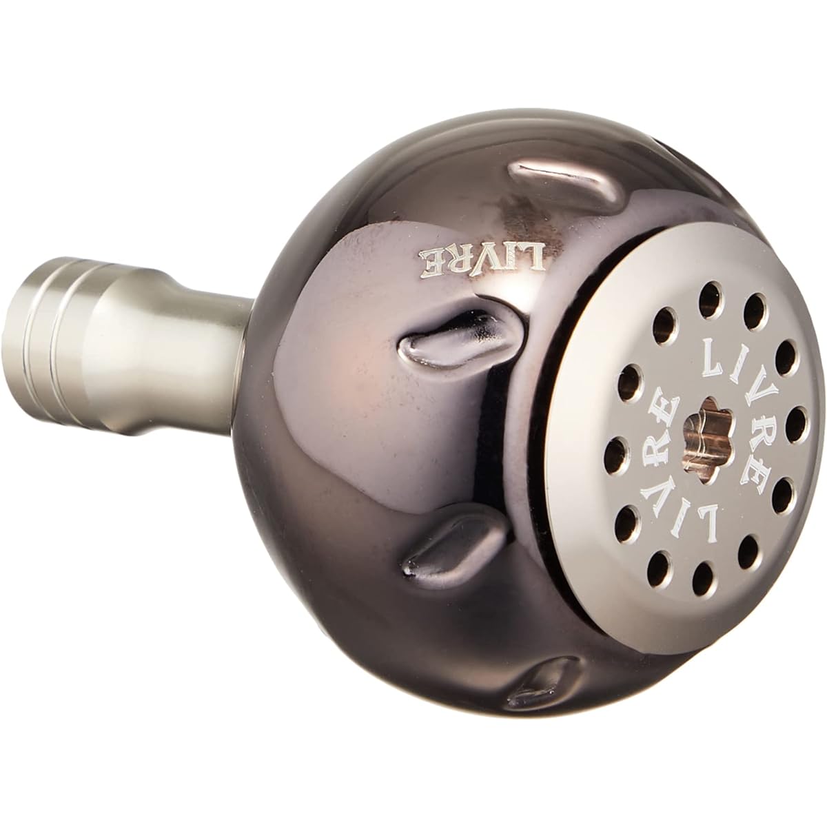LIVRE 5915 EP40 Single Knob (1 piece) Daiwa (L) / LIVRE BJ / POWER Handle Brown (IP) & Titanium 28.7g