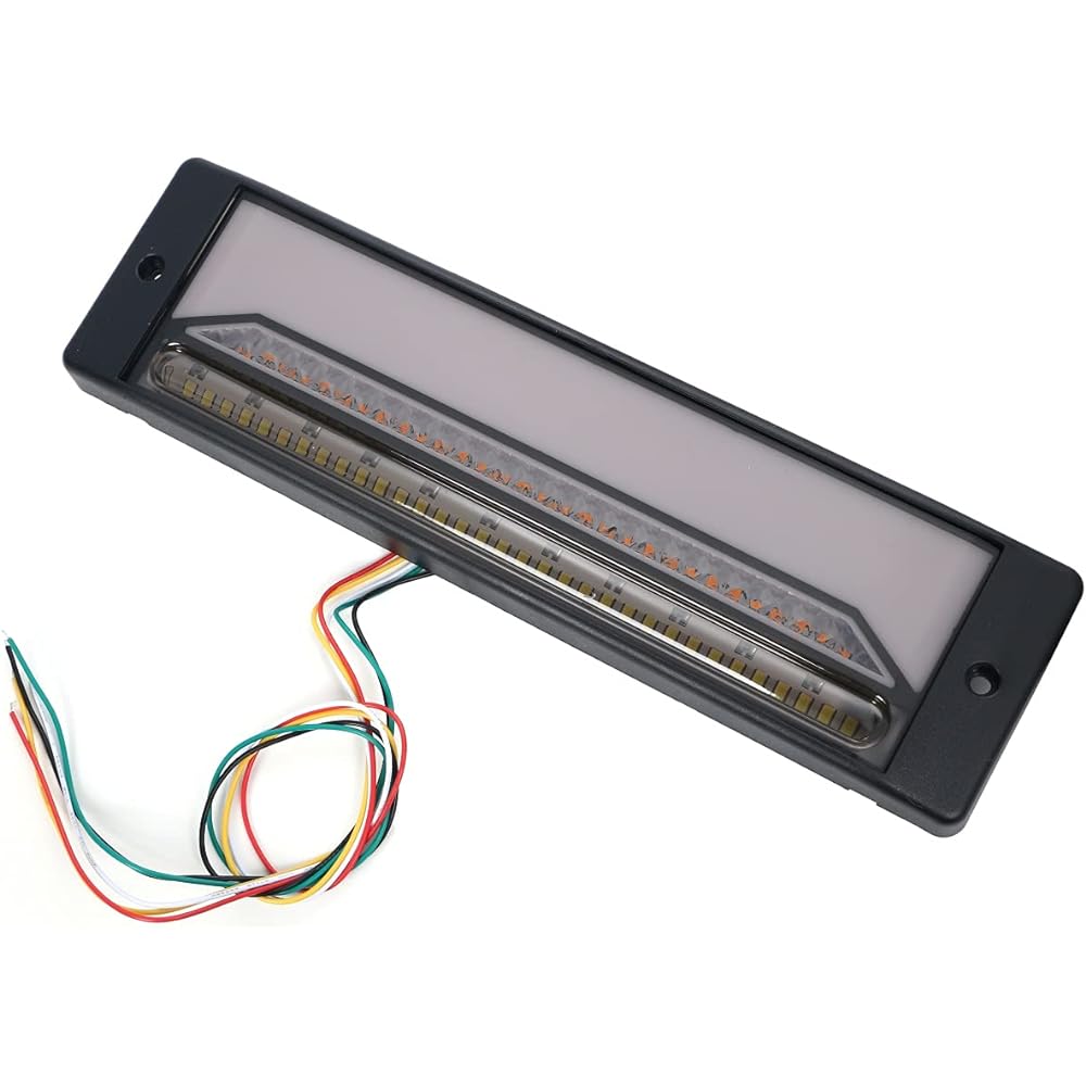 one+lifestyle LED Tail Lamp Flowing Turn Signal Trailer Truck Light Truck General Purpose 12V 24V Compatible Sequential Canter Elf Dutro Atlas etc. General Rear Small Brake Back Smoke Lens (Smoke)