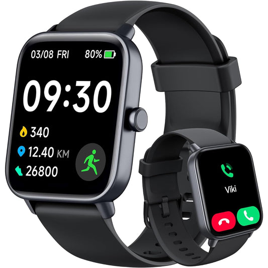 Smart Watch, Line, Twitter, Email, Calls & Message Notifications, Sleep Management, Heart Rate, Weather Forecast, Music Control, Wristwatch, 100 Exercise Modes, Pedometer, Calories Burned, 100 Types