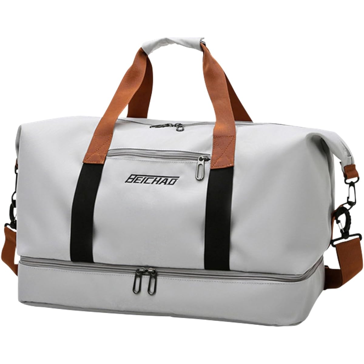 Barcarolle Boston Bag 7 Colors Large Capacity 32L Carry-on Golf Business Business Trip Travel Sports Gym School Trip Men Women BA-2308-01 (Gray)